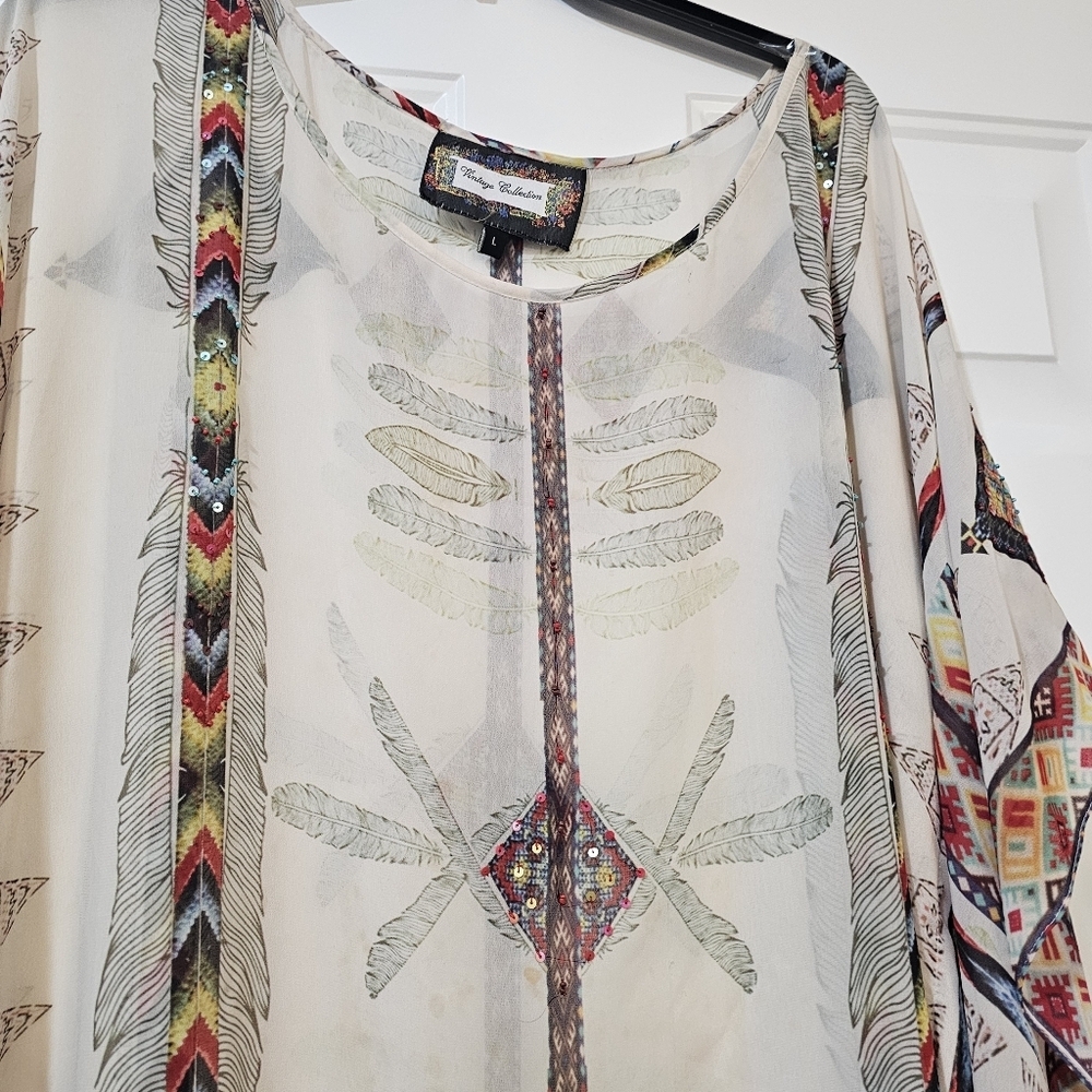 Vintage Collection Cowgirl Rodeo Western Santa Fe Top size Large - Picture 5 of 10